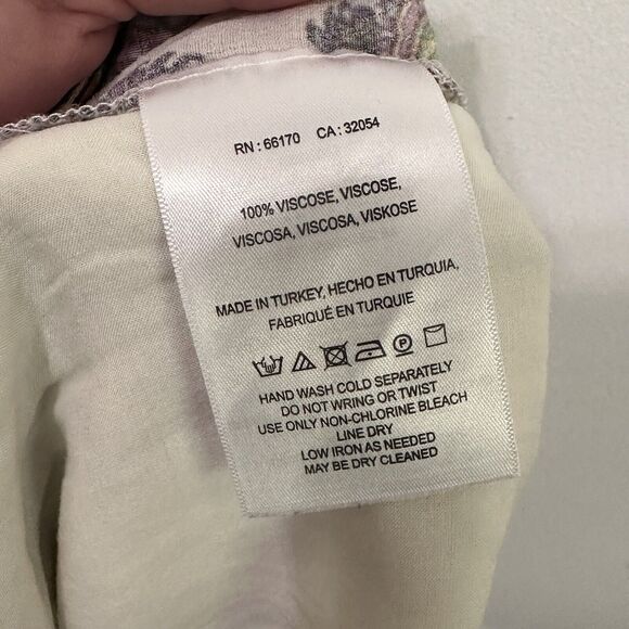 Anthropologie Shorts L ett:twa Floral Paisley Pull On Summer Boho Trendy Party - Picture 10 of 10